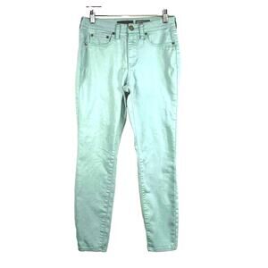 Aeropostale Jeans Womens 4 Blue High Waisted Ankle Jeggings Skinny Mid Rise